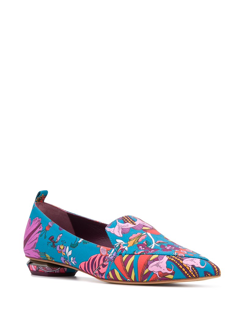 BEYA Fantasy Land-print loafers