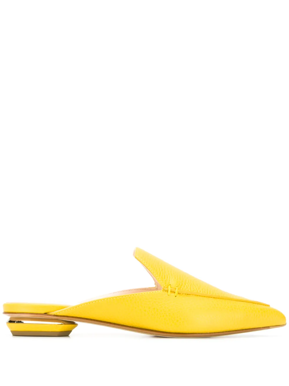 yellow mules flat