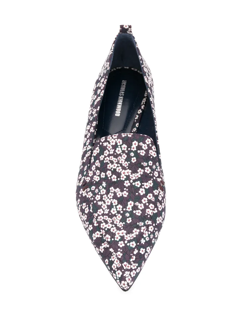 BEYA floral-print loafers