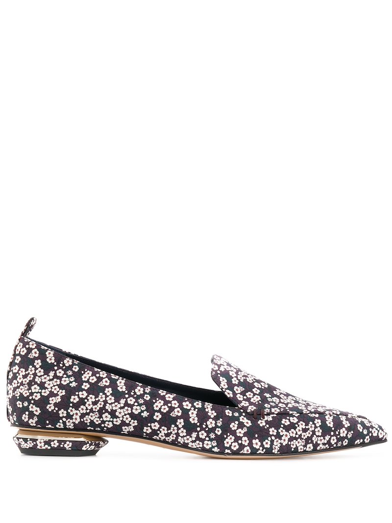 BEYA floral-print loafers
