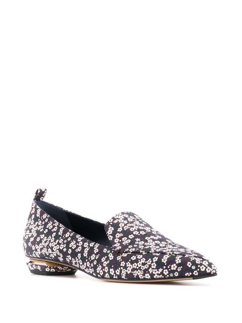 BEYA floral-print loafers