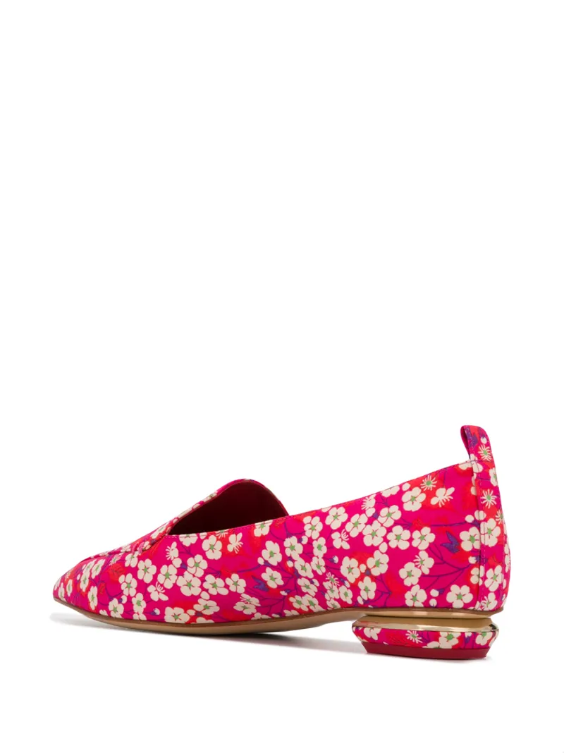 BEYA floral-print loafers