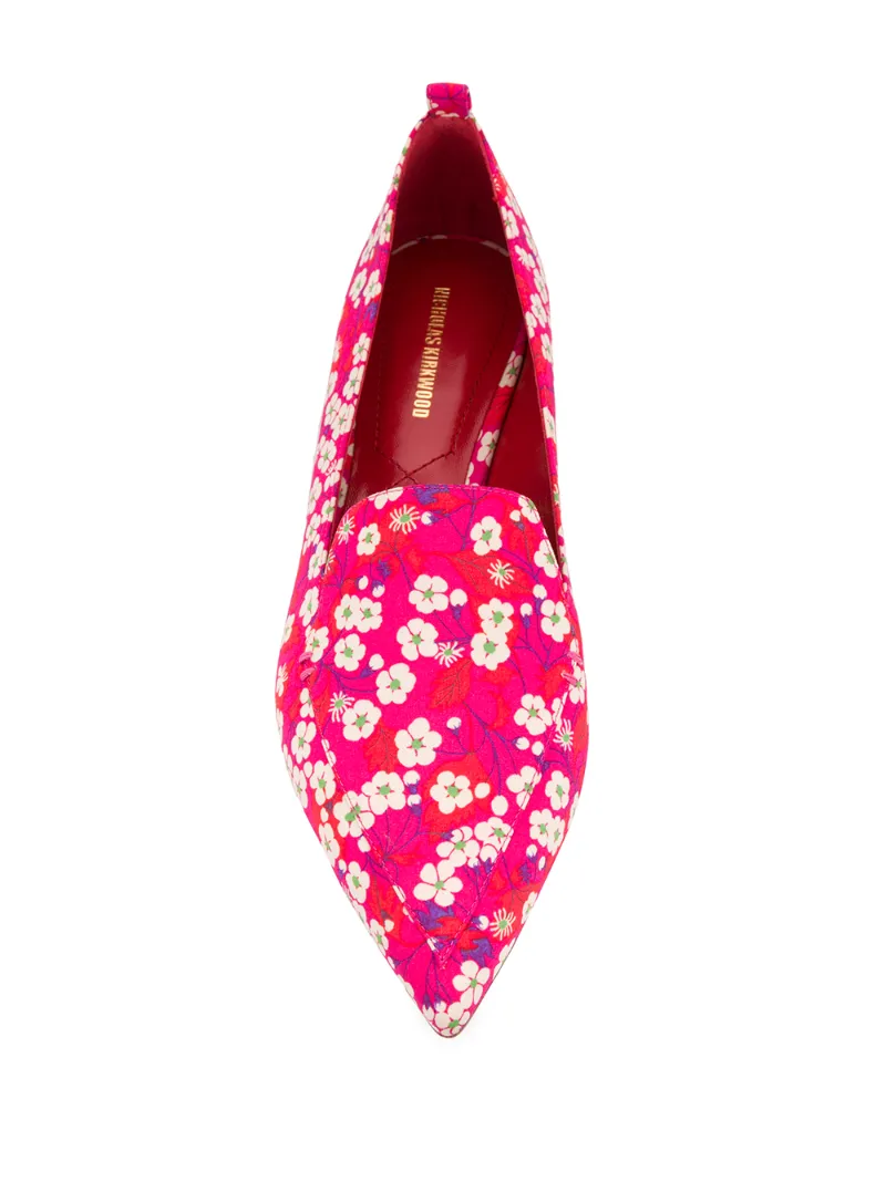 BEYA floral-print loafers