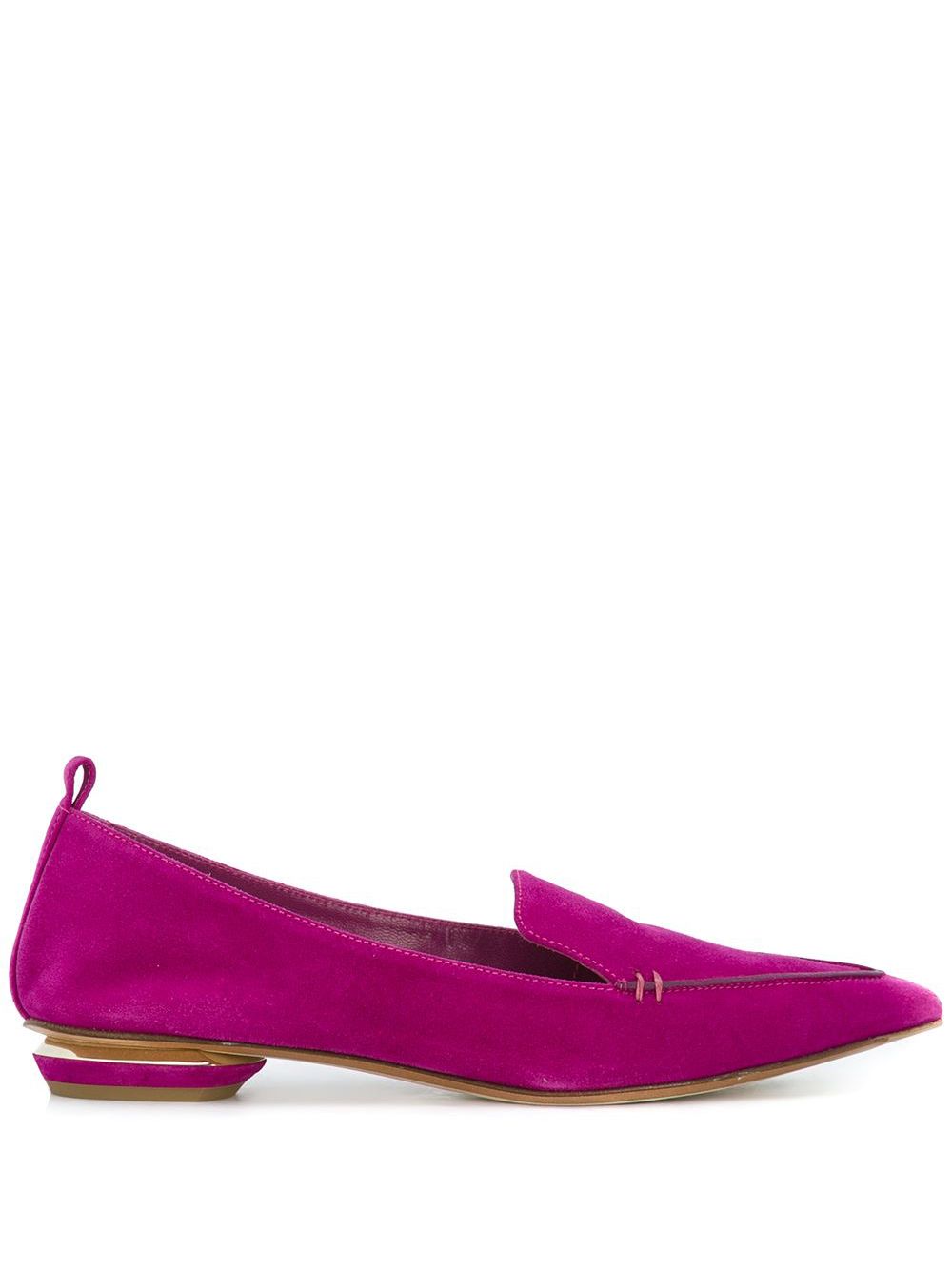 dark pink loafers