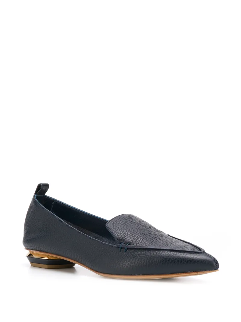 BEYA Loafers Dark Blue Leather LINING Leather SOLE Calf Leather OUTER Grained Leather