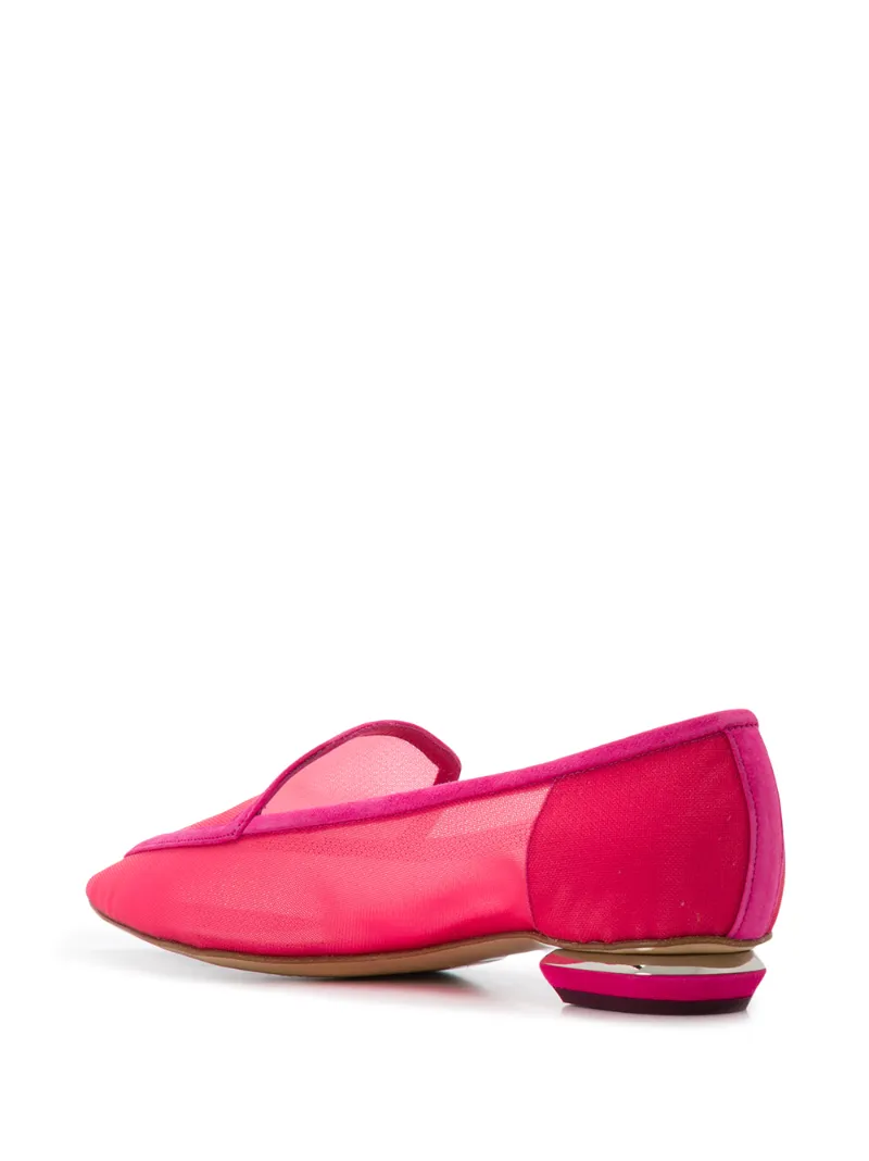 Beya mesh pointed toe loafers