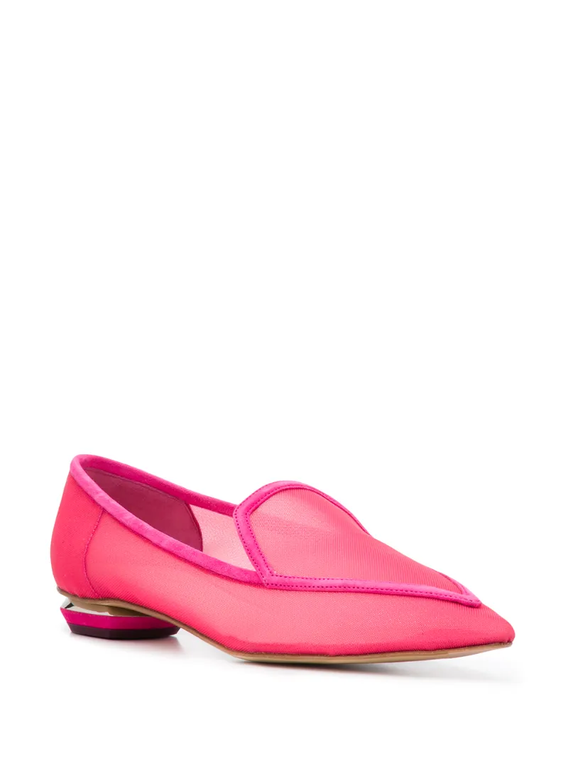 Beya mesh pointed toe loafers
