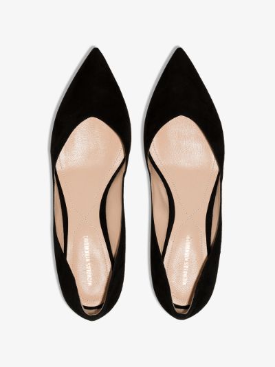 suede ballerina flats