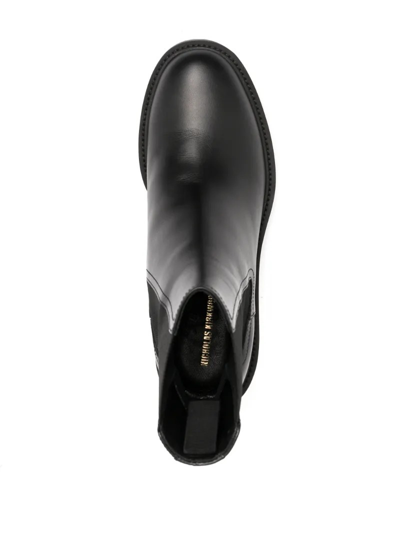 botines CASATI con tacón de 35mm in negro | Nicholas Kirkwood