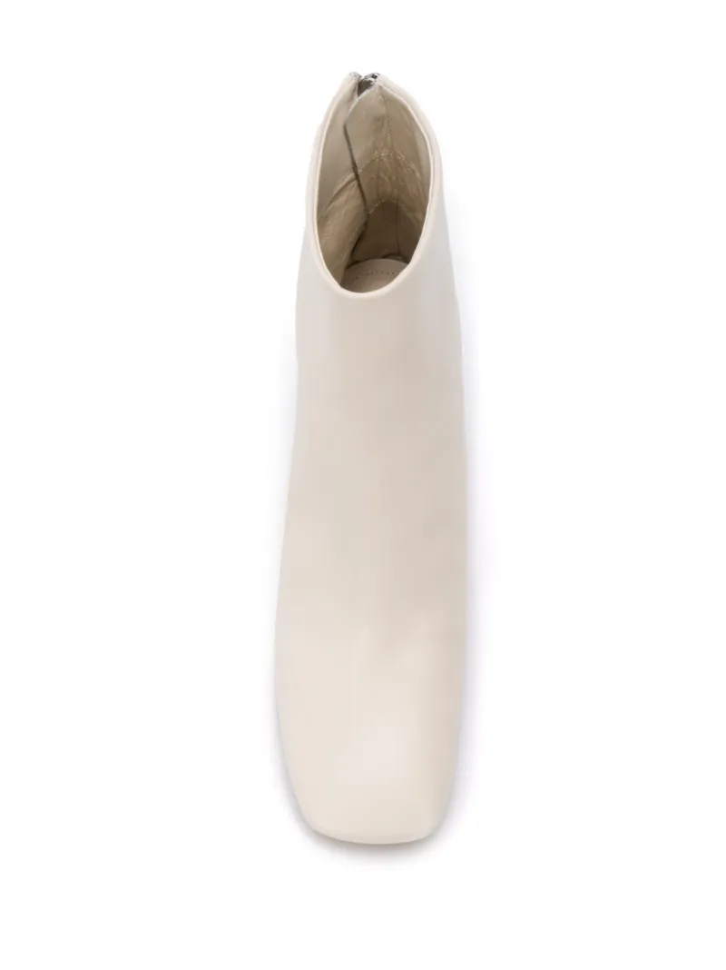botines de 90 mm ALBA in neutro | Nicholas Kirkwood
