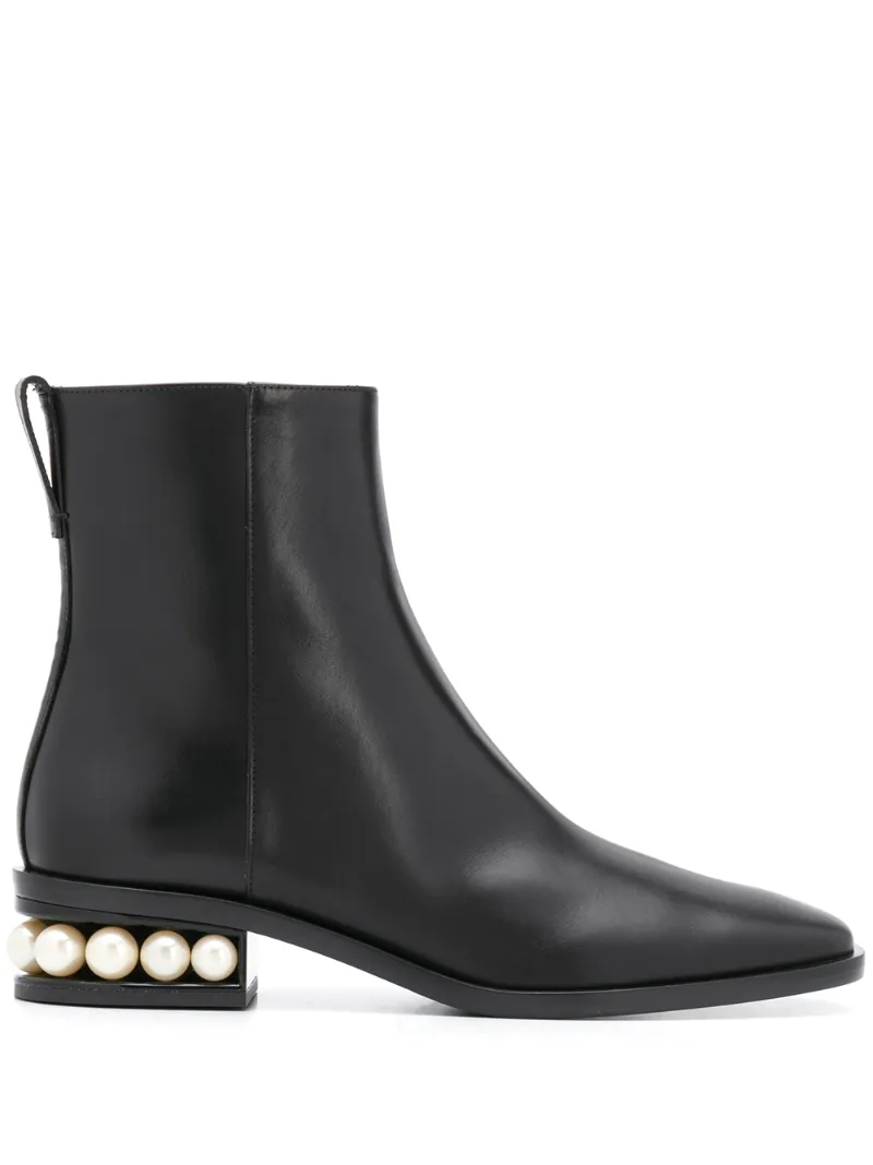 CASATI Ankle Boots Black Calf Leather OUTER Leather LINING Leather SOLE Rubber SOLE Smooth Leather