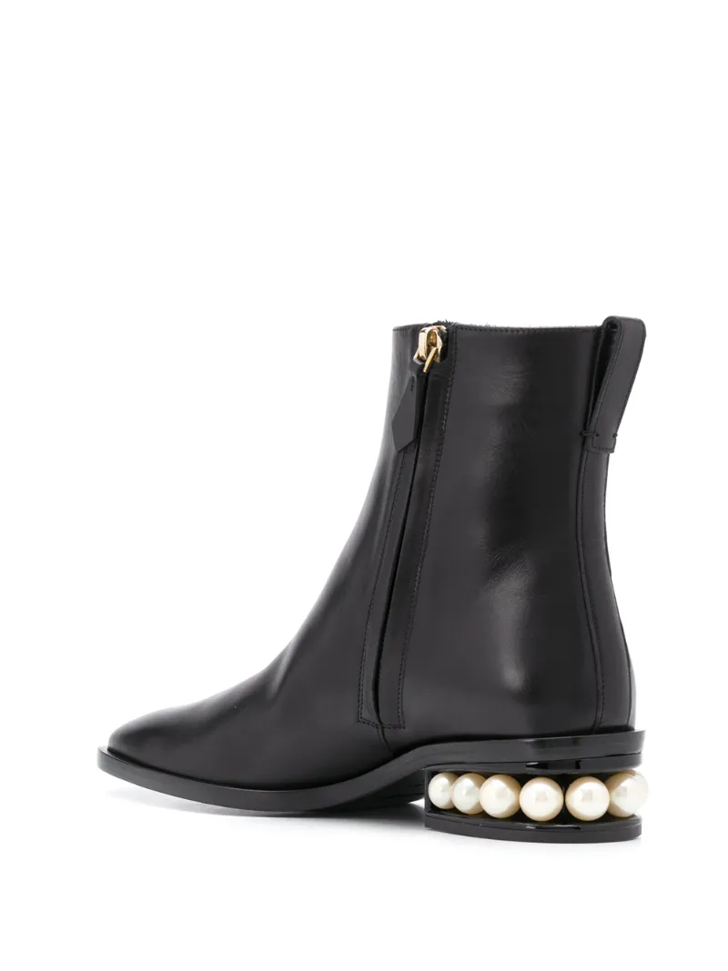 CASATI Ankle Boots Black Calf Leather OUTER Leather LINING Leather SOLE Rubber SOLE Smooth Leather