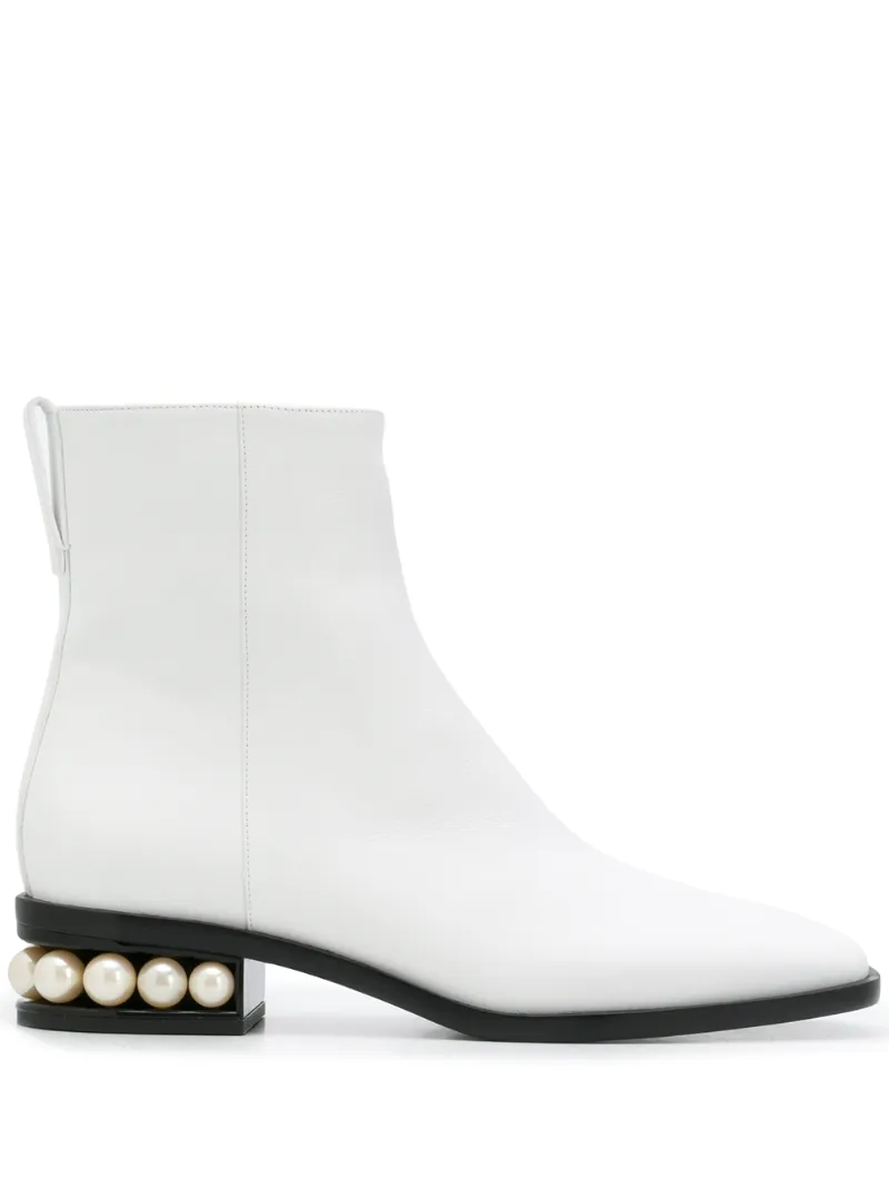 white calf boots