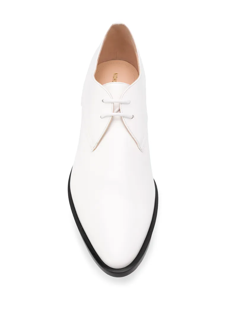 white derby shoes