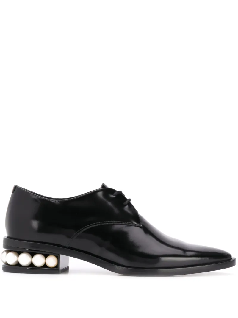 CASATI Spazzolato Derby Shoes black Calf Leather OUTER Leather LINING Leather SOLE