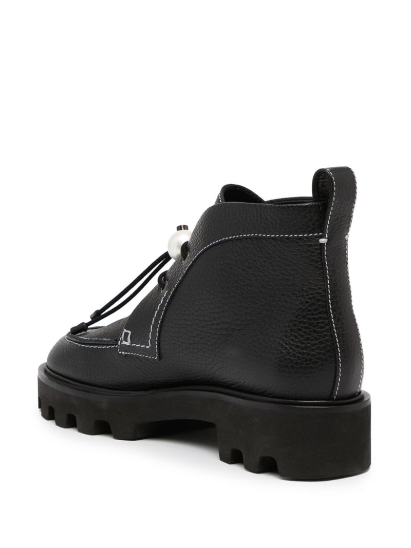 DELFI Desert Boots black Calf Leather OUTER Leather LINING Rubber SOLE