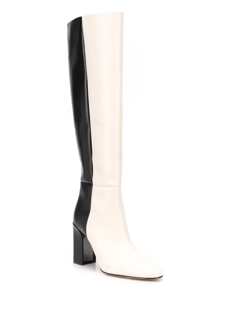 ELEMENTS Boots 85 Black & Ecru Calf Leather OUTER Leather LINING Leather SOLE Smooth Leather