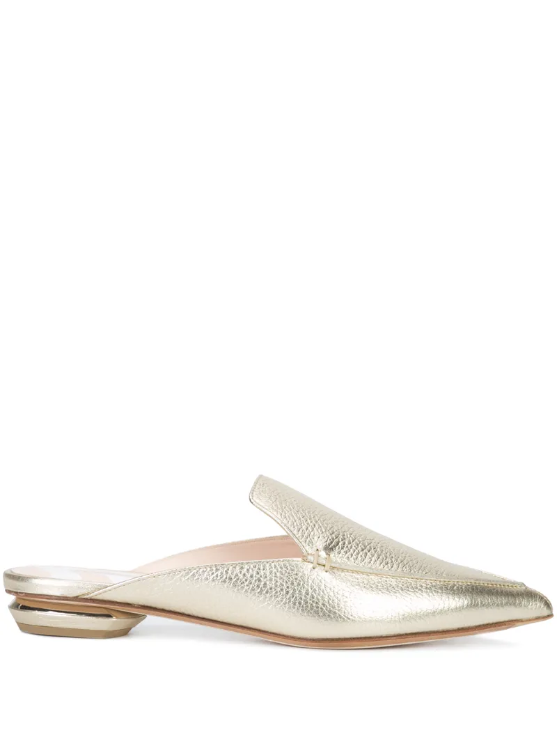 metallic mules