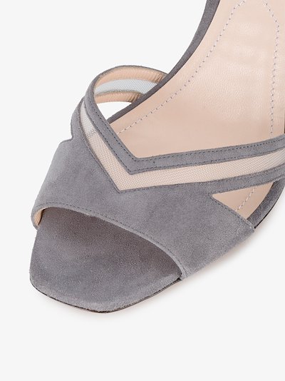 grey suede sandals