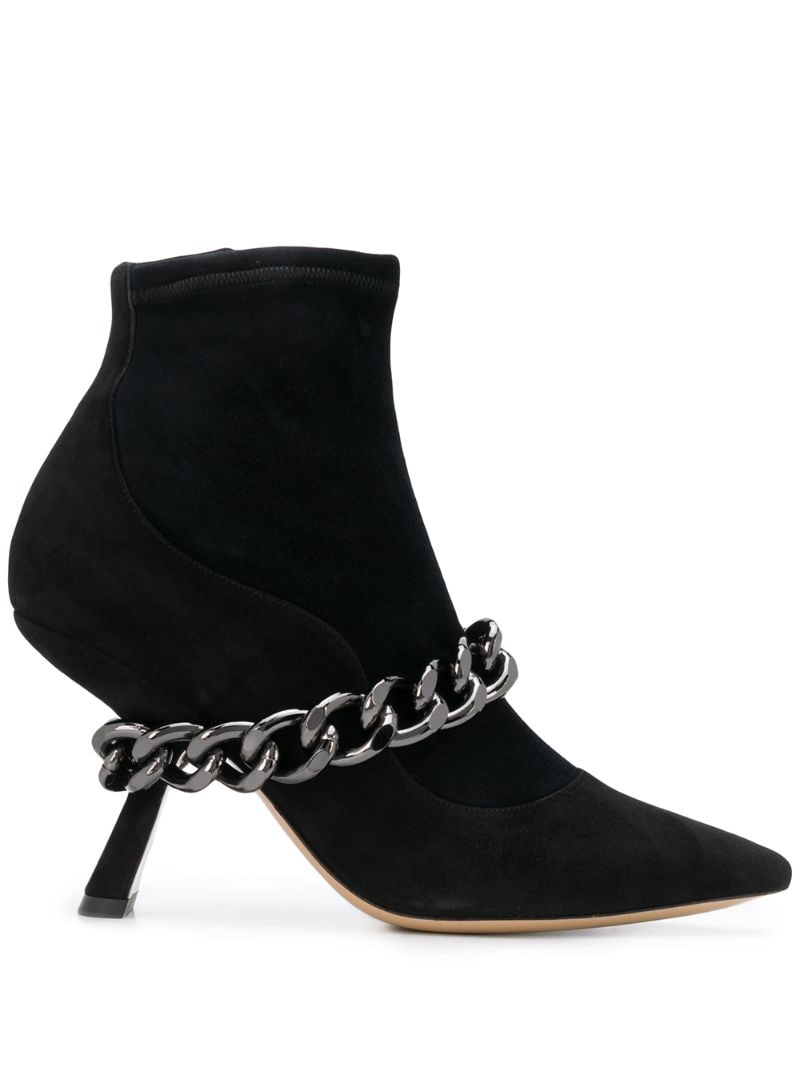black suede leather ankle boots