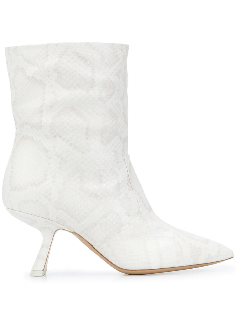 white calf boots