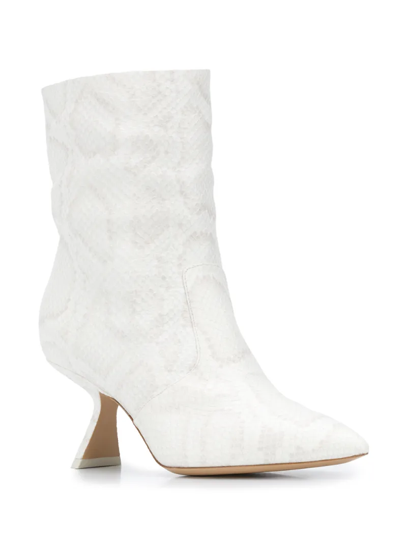 snake calf boots