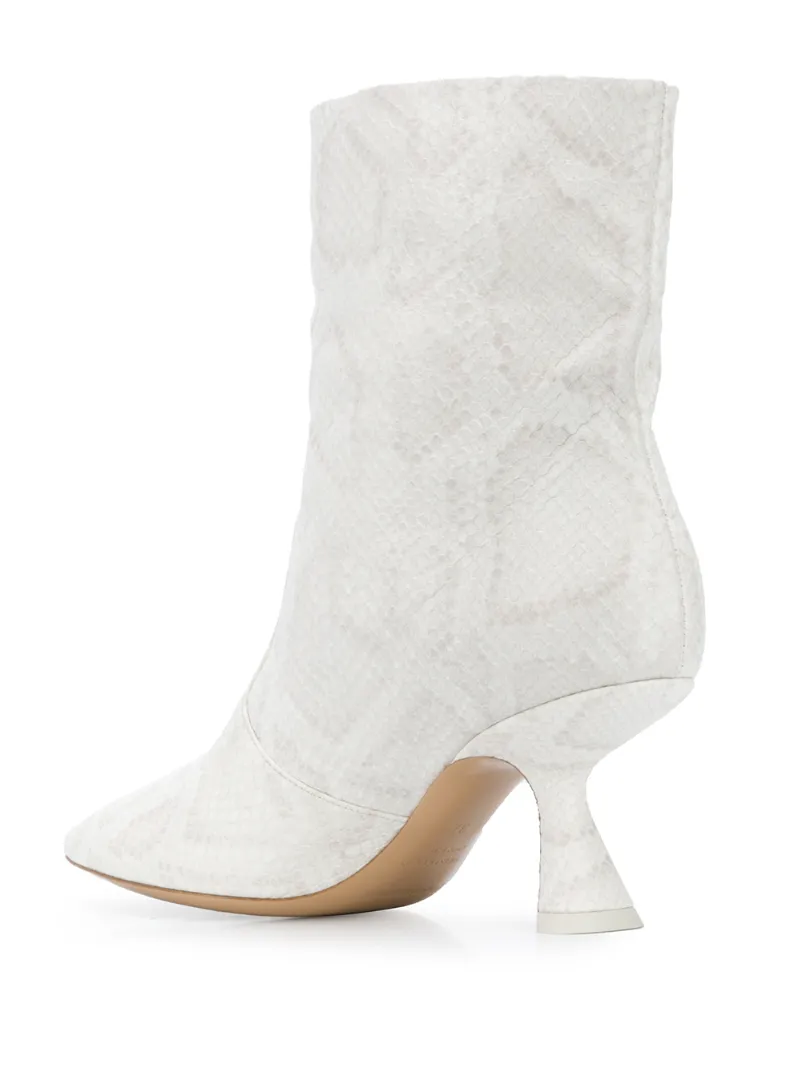 white wedge boots