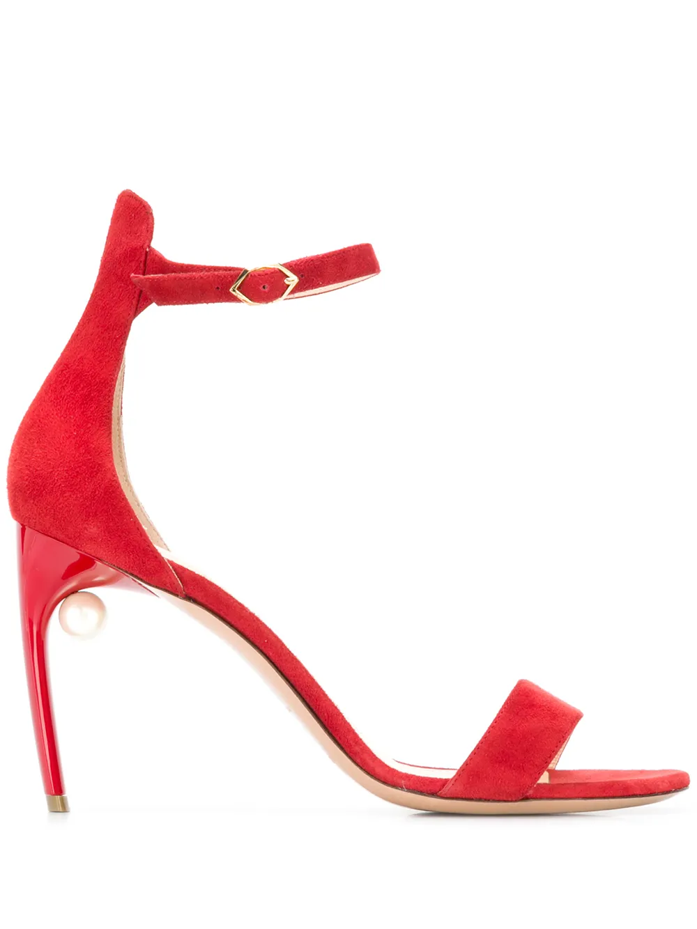 red mia sandals