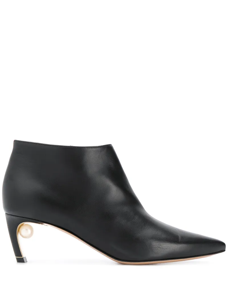 MIRA Low Bootie in black Nappa Leather 