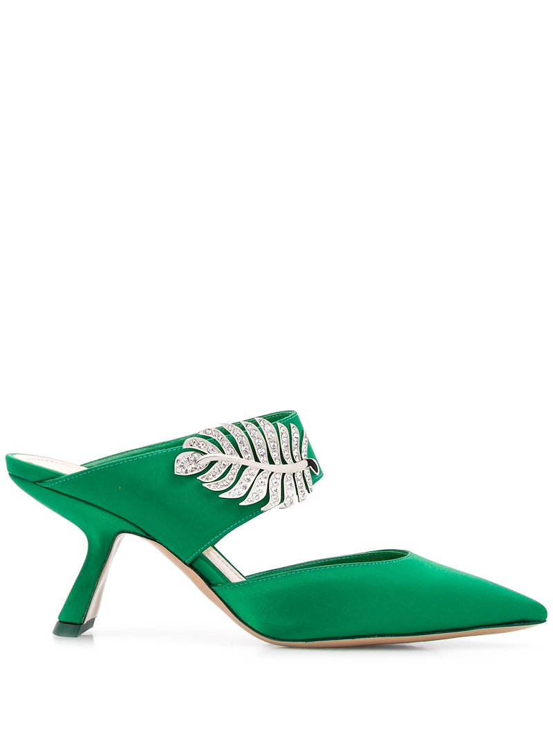 MONSTERA Satin Mule