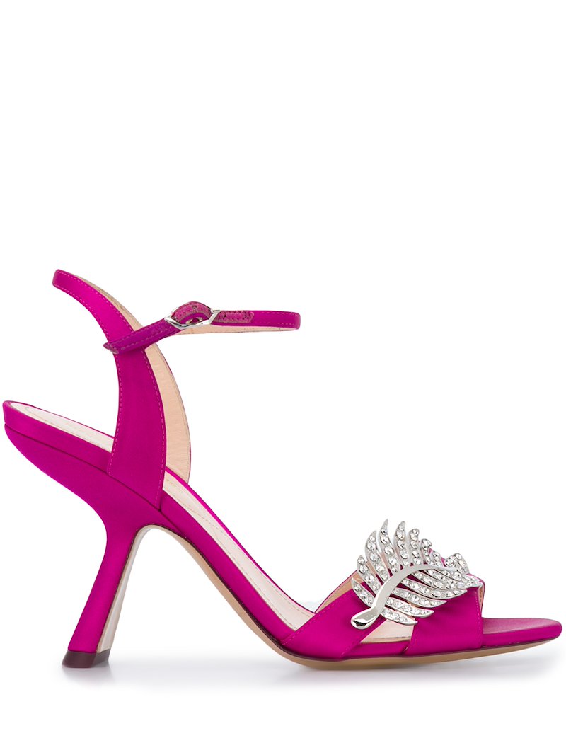 MONSTERA Satin Sandal