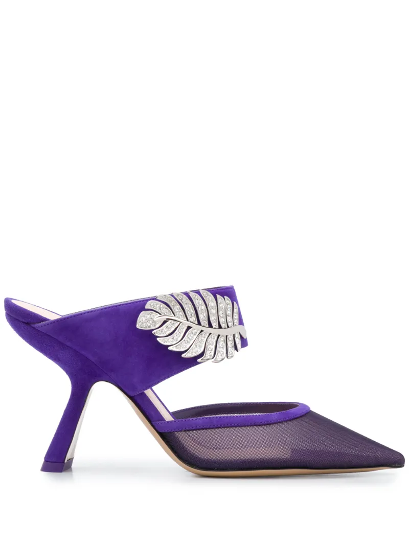 mules Monstera con tacón de 90mm