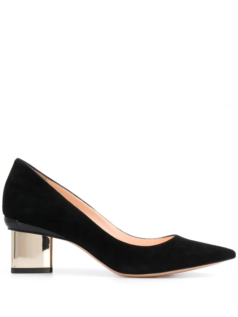 PRISM Pumps 60 Black Suede OUTER Leather LINING Leather SOLE