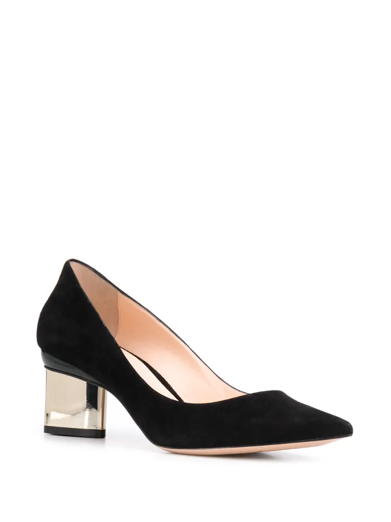 PRISM Pumps 60 Black Suede OUTER Leather LINING Leather SOLE