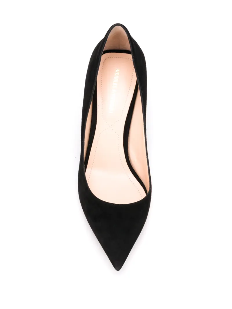 PRISM Pumps 60 Black Suede OUTER Leather LINING Leather SOLE