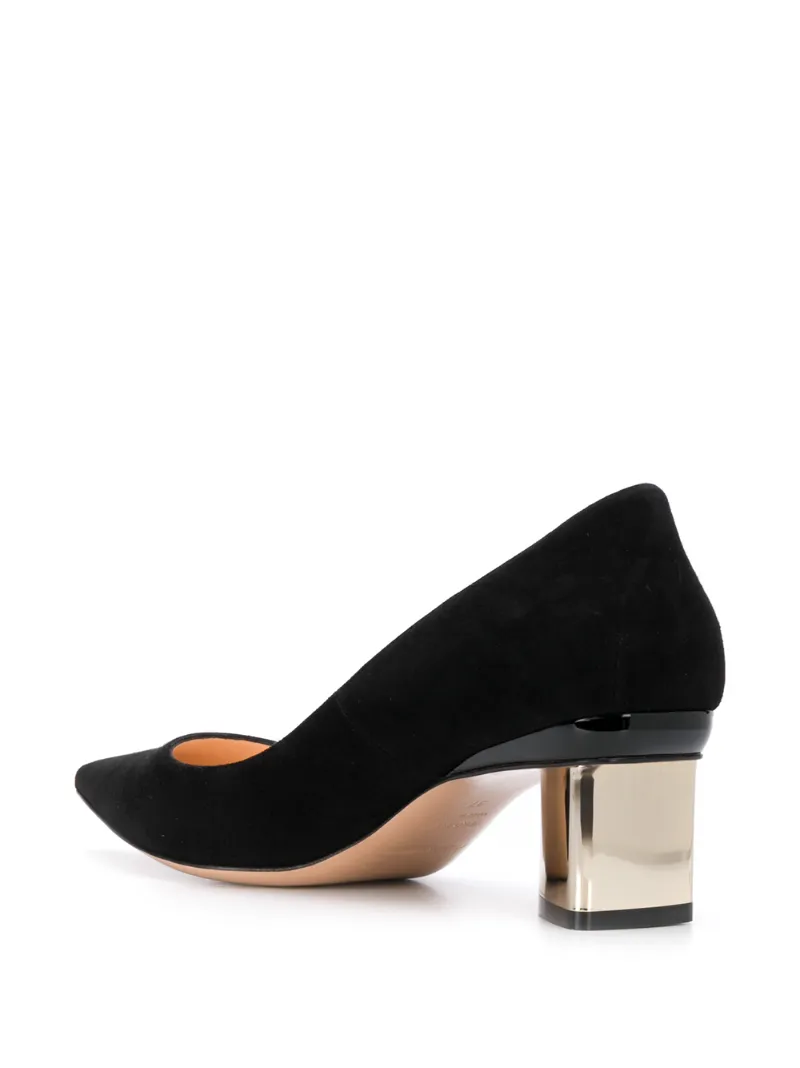 PRISM Pumps 60 Black Suede OUTER Leather LINING Leather SOLE