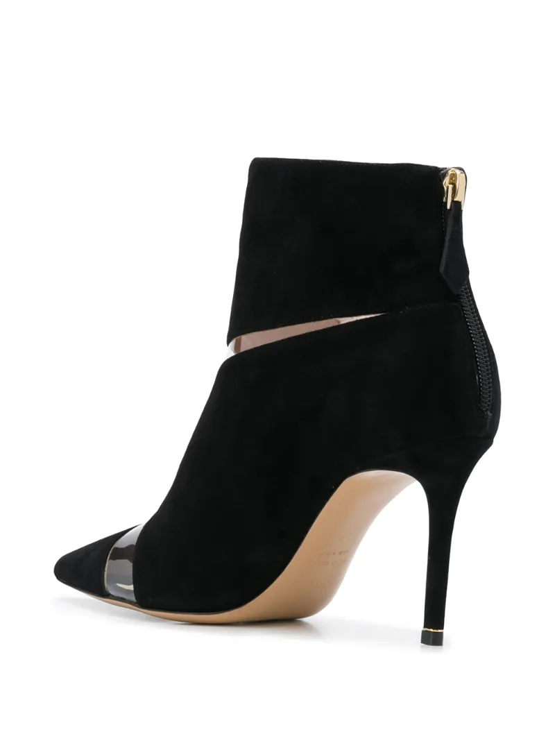 S Ankle Boots 85 Black Suede OUTER Leather LINING Leather SOLE PVC OUTER PVC LINING