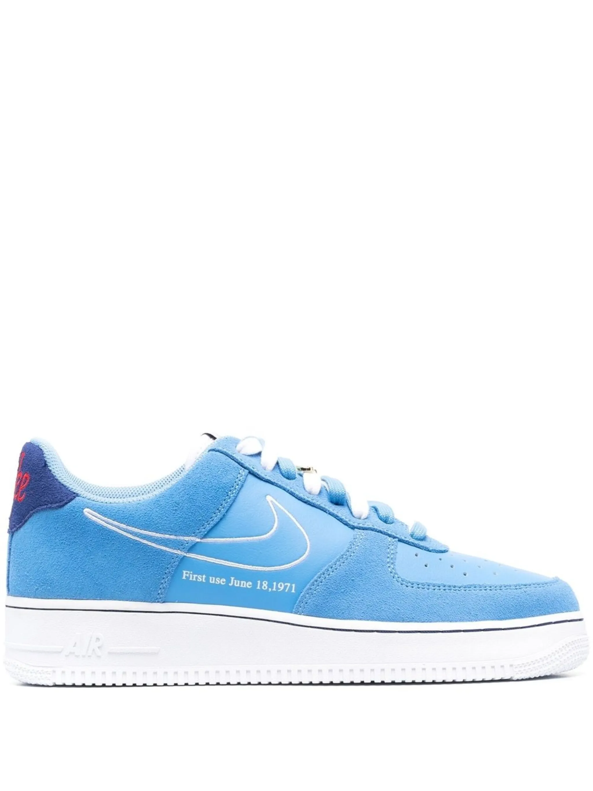 Nike air force one blue suede on sale