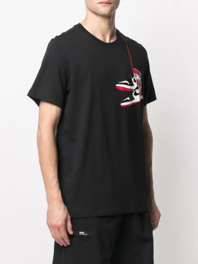 Jordan AJ1 shoe-print t-shirt | Nike 
