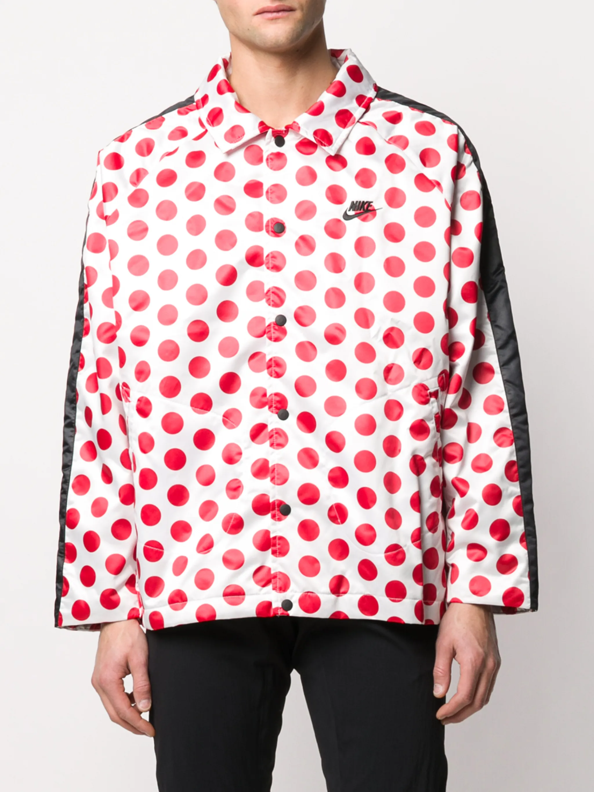 Nike logo embroidered dotted jacket Eraldo HR