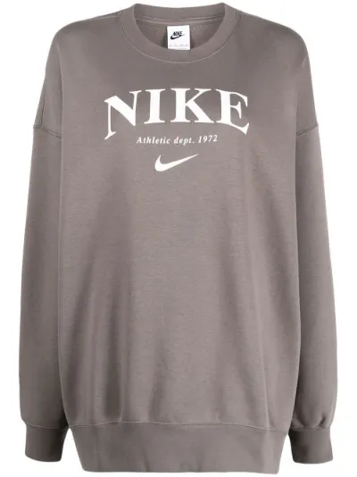 Nike Athletic Dept deals Gray Crew Neck Logo