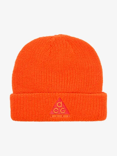 nike orange beanie
