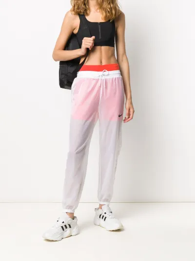 crop top and track pants