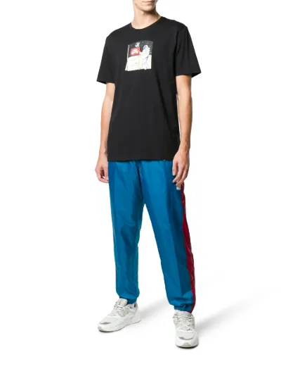 Nike side stripe hot sale track pants