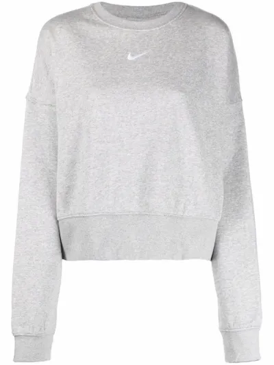Swoosh logo-detail crew neck sweatshirt 