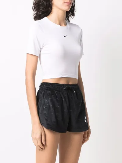 nike swoosh crop t shirt