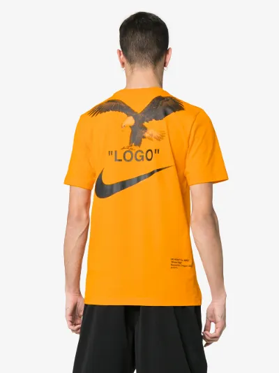 nike x off white t shirt orange