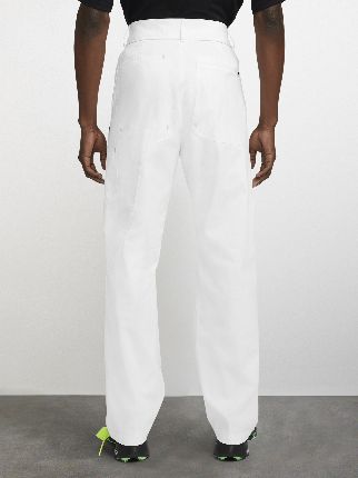 logo bootcut trousers in neutrals | Off-White™ Official US