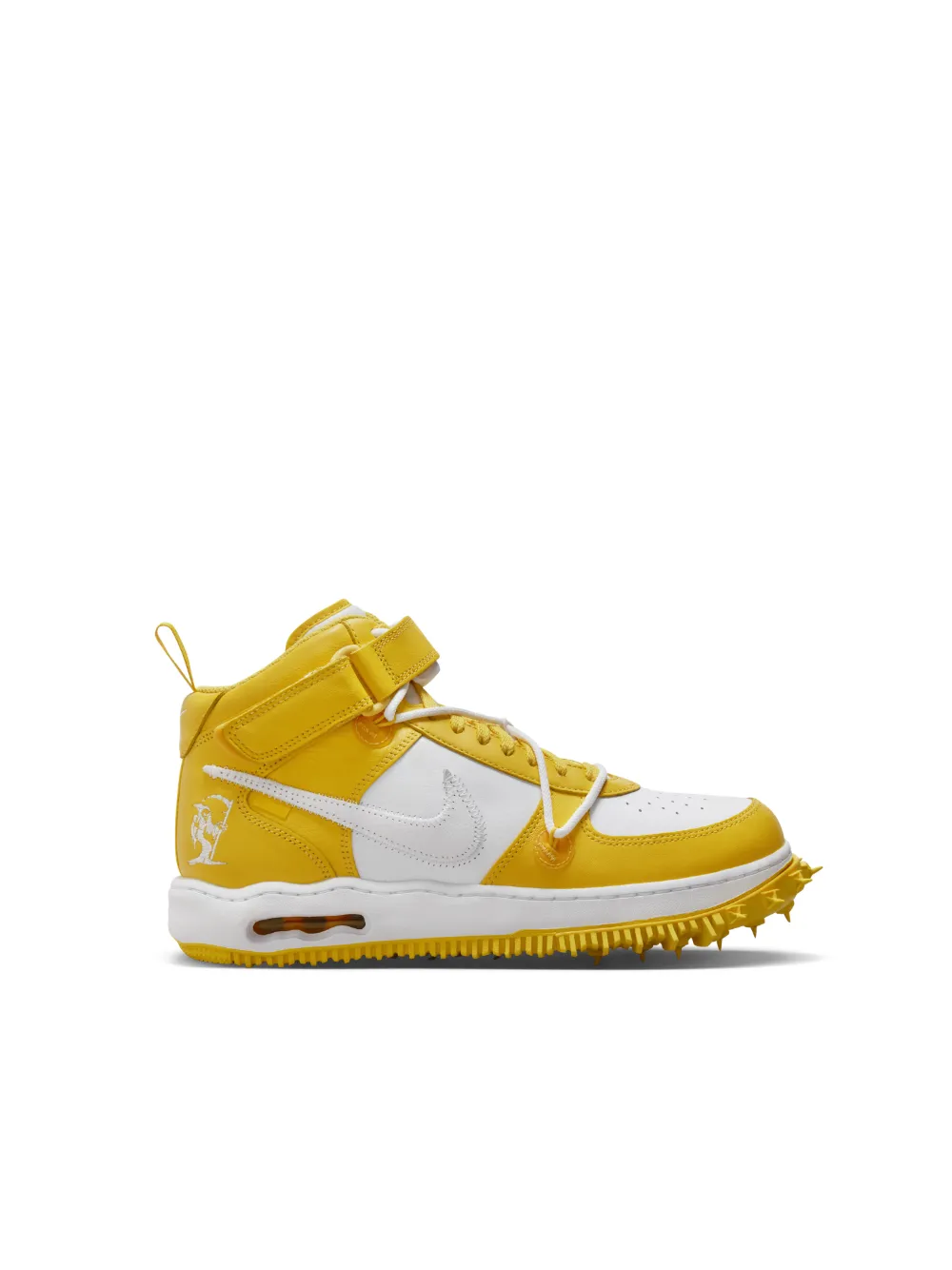 Nike air force one hotsell yellow swoosh