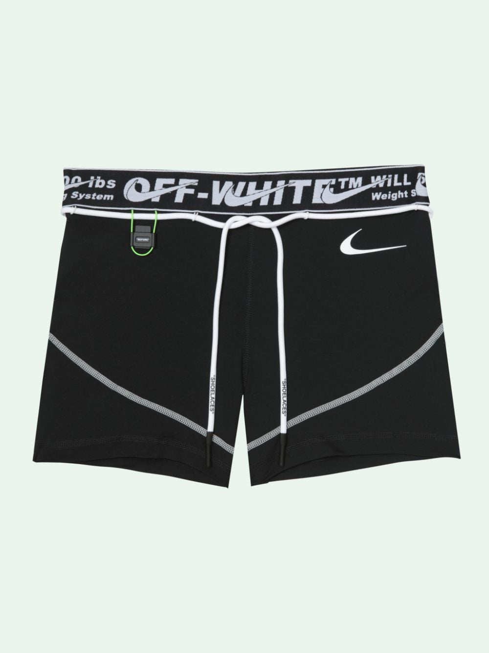 black and white nike shorts